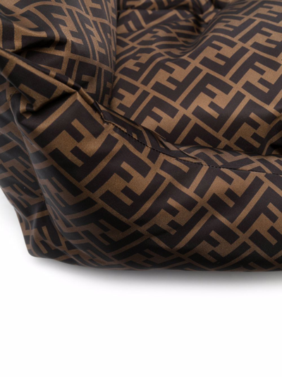 Shop Fendi Monogram-pattern Dog Bed In Braun