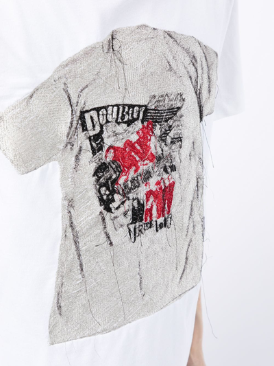 Doublet Graphic-print Cotton T-shirt In Weiss