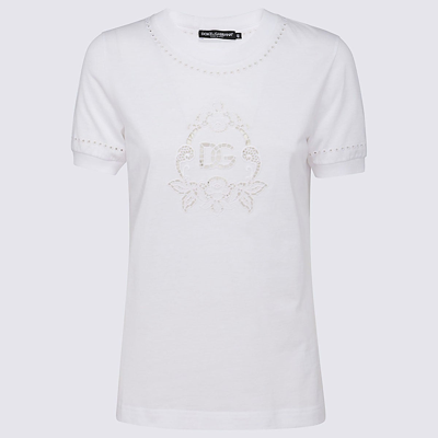 Shop Dolce & Gabbana White Cotton T-shirt