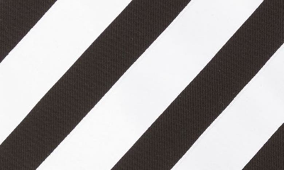 Shop Off-white Diagonal Stripe Organic Cotton Sweatshirt In Black White