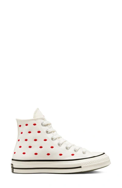 Shop Converse Gender Inclusive Chuck 70 Hi Sneaker In White/red/egret