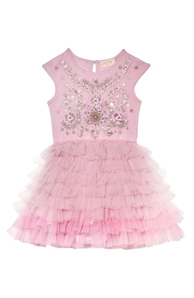 Shop Tutu Du Monde Kids' Fortune Teller Tutu Dress In Lilac Gem Mix