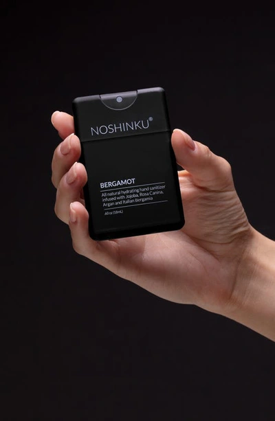 Noshinku Refillable Rejuvenating Travel Size Hand Sanitizer In Bergamot