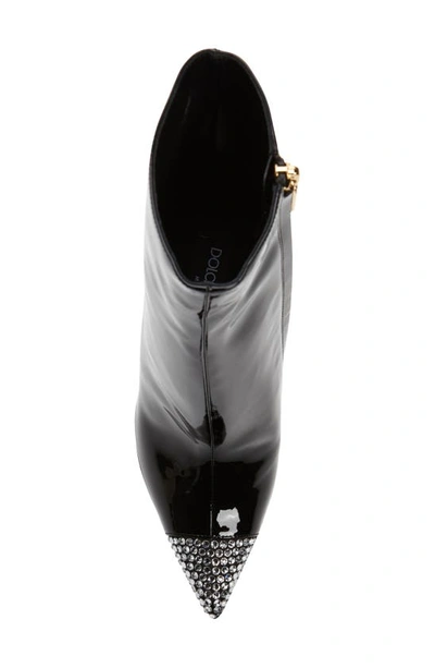 Shop Dolce & Gabbana Cardinale Crystal Embellished Bootie In Black/ Crystal