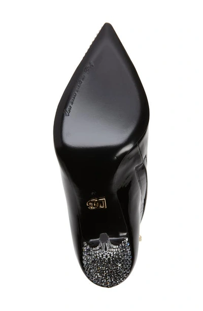 Shop Dolce & Gabbana Cardinale Crystal Embellished Bootie In Black/ Crystal