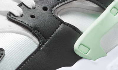 Shop Nike Huarache Run Sneaker In White/ Off Noir/ Mint Foam