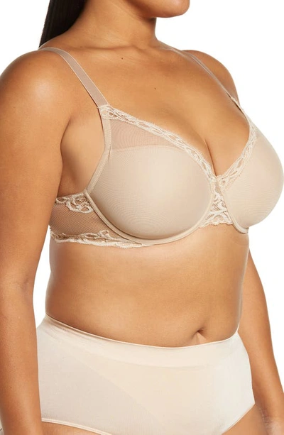 Shop Natori Feathers Full Figure Underwire Bra In Cafe