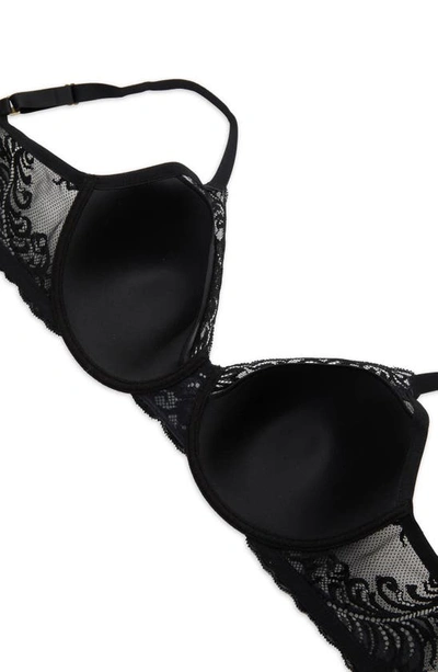 Natori Women's Sheer Glamour Full Fit Contour Underwire Bra 731252 In Black