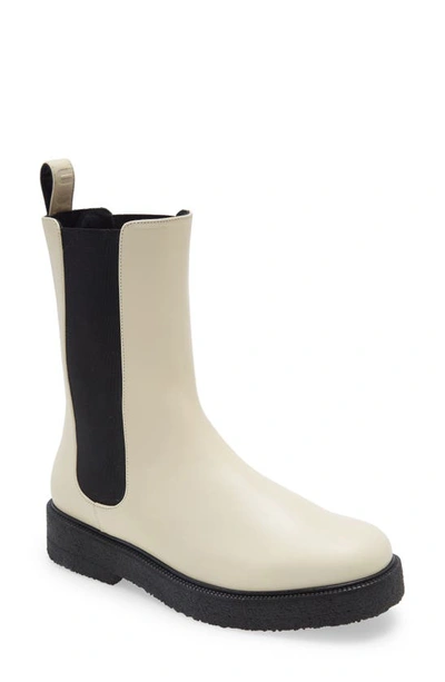 Shop Staud Palamino Chelsea Boot In Ivory