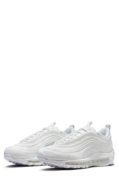 Nike Air Max 97 Sneakers In Triple White In White/ White/ White