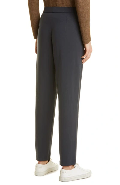Eileen Fisher Slouch Ankle Pants In Graphite