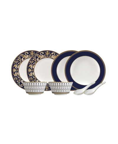 Wedgwood Renaissance Gold Four Piece Place Setting, Set Of 2 In Multi