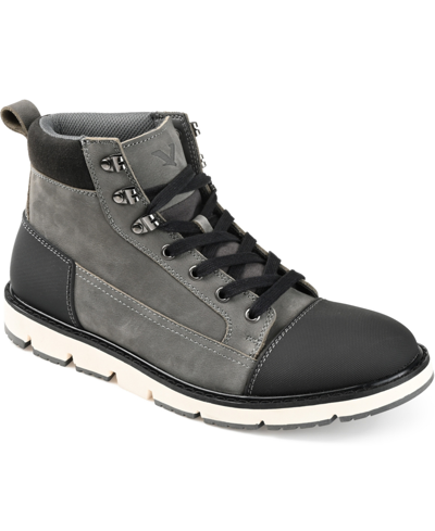 Shop Territory Men's Titan 2.0 Cap Toe Ankle Boots In Gray