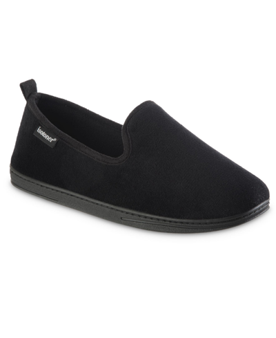 Shop Totes Men's Memory Foam Microterry Samson Closed Back Slippers In Black