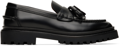 Shop Isabel Marant Black Leather Frezza Loafers In 01bk Black