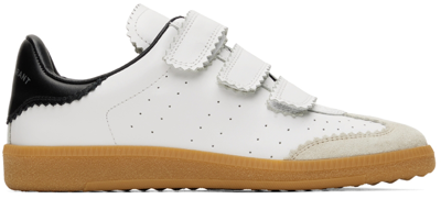 Shop Isabel Marant White Leather Bethy Sneakers In 20wh White