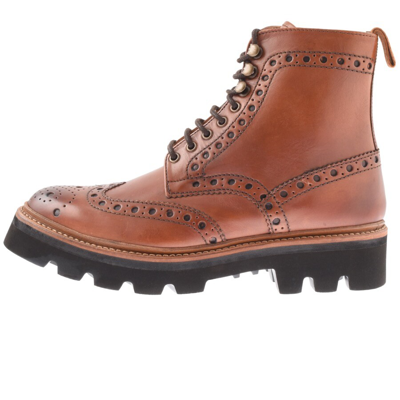 Shop Grenson Fred Handpaint Boots Brown