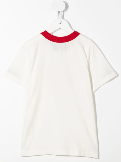 Shop Natasha Zinko Heart-print Cotton T-shirt In White
