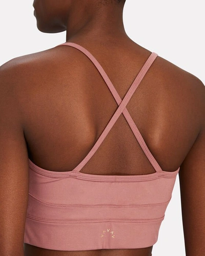 Shop Varley Always Irena Sports Bra In Rose