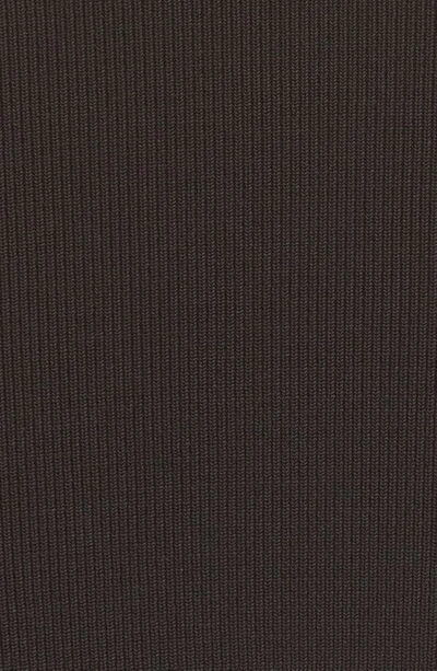 Shop Off-white Logo Strap Sweater Tank Dress In Black Grey