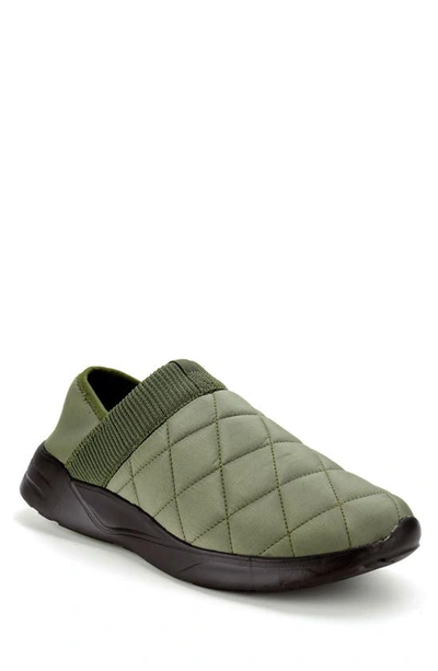 Shop Polar Armor Quilted Slipper In Olive
