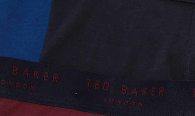Shop Ted Baker Cotton Stretch Boxer Briefs In Znfndl/ Nvyny/ Sk