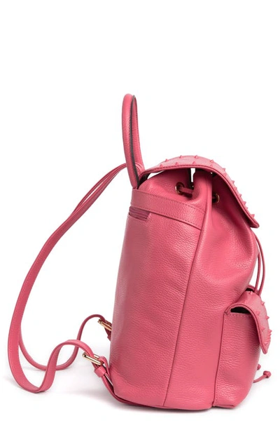 Shop Valentino By Mario Valentino Simeon Preciosa Studded Leather Backpack In Pink Sorbet