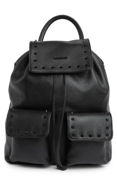 Shop Valentino By Mario Valentino Simeon Preciosa Studded Leather Backpack In Black