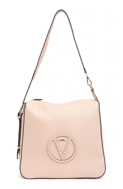 Shop Valentino By Mario Valentino Audrey Rock Studded Leather Tote Bag In Nude