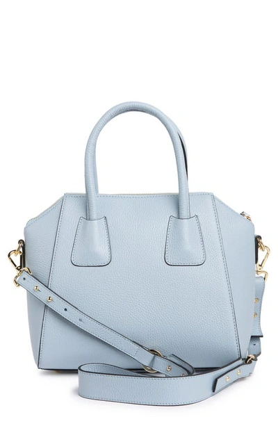 Shop Valentino By Mario Valentino Minimi Studded Leather Tote Bag In Sky Blue