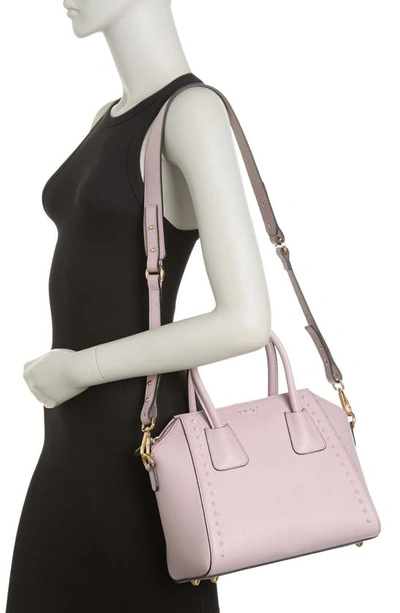 Shop Valentino By Mario Valentino Minimi Leather Tote Bag In Lavender