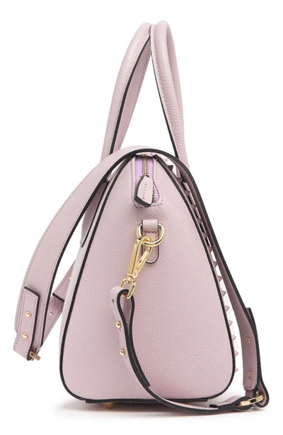 Shop Valentino By Mario Valentino Minimi Leather Tote Bag In Lavender