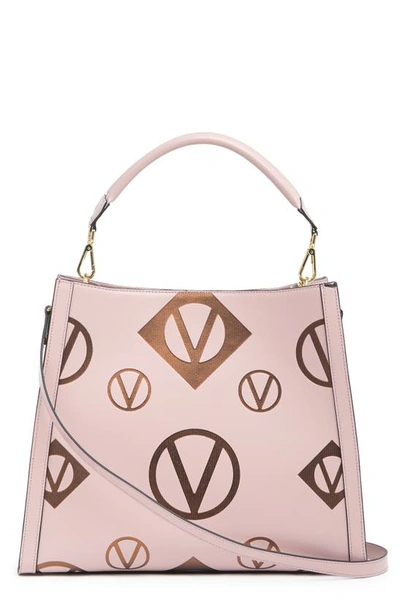 Shop Valentino By Mario Valentino France Magnus Logo Handbag In Lavender