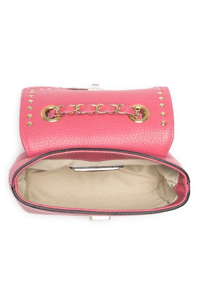 Shop Valentino By Mario Valentino Francine Leather Crossbody Bag In Pink Sorbet
