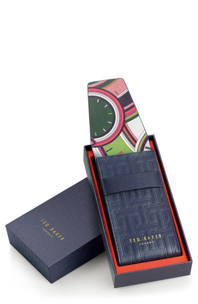 Ted Baker Belgravia Leather Strap Watch, 34mm In Silver/floral/white