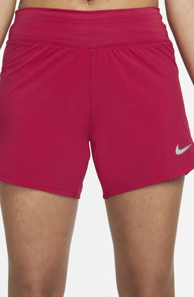 Shop Nike Eclipse Running Shorts In Mystic Hibiscus