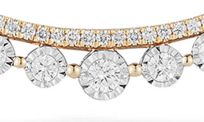 Shop Dana Rebecca Designs Ava Bea Graduating Curve Diamond Necklace In Yellow Gold