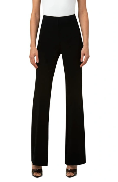 Shop Akris Faralda Wool High Waist Wide Leg Pants In 009 Black