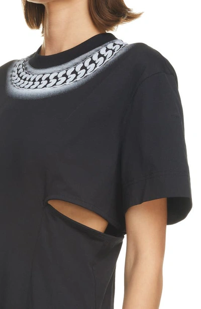 Givenchy Dress With 3d Chain Print In Black