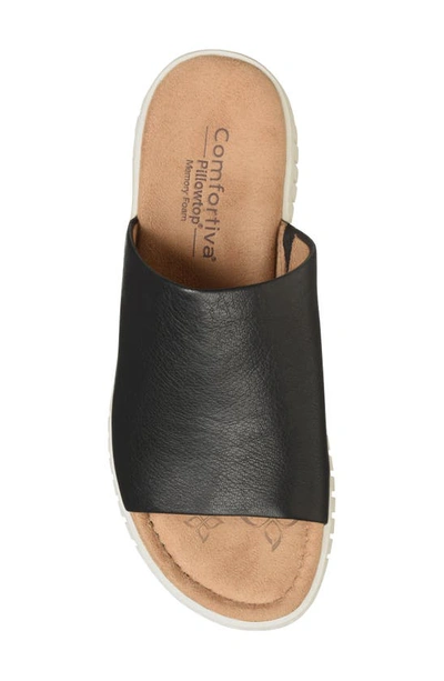 Shop Söfft Carmilla Slide Sandal In Black Leather