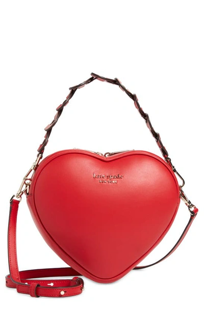 Kate Spade Heartbreaker 3d Heart Crossbody Bag In Lingonberry | ModeSens