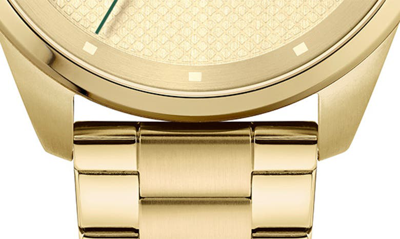 Shop Lacoste Le Croc Bracelet Watch, 43mm In Gold