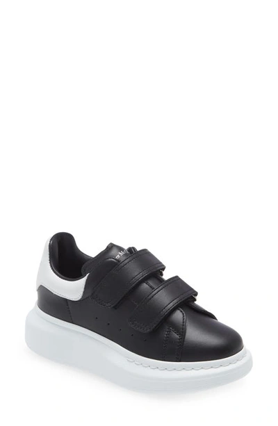 Shop Alexander Mcqueen Kids' Oversized Low Top Sneaker In Black/ White