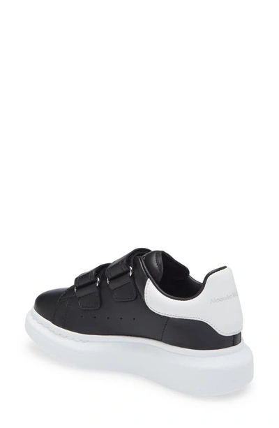 Shop Alexander Mcqueen Kids' Oversized Low Top Sneaker In Black/ White