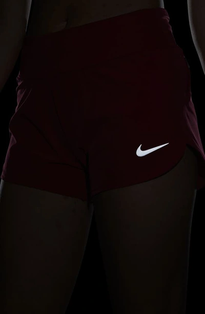 Shop Nike Eclipse High Waist Running Shorts In Mystic Hibiscus