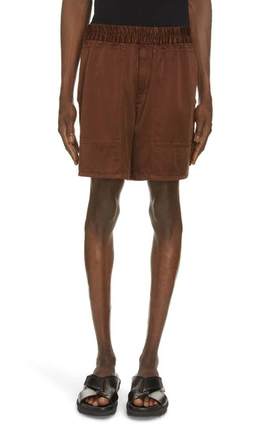 Shop Dries Van Noten Pooles Shorts In Brown