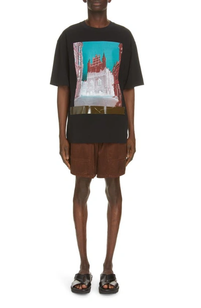 Shop Dries Van Noten Pooles Shorts In Brown