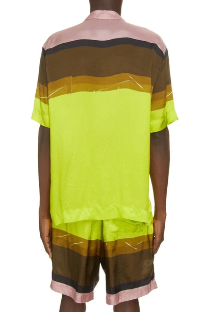 Shop Dries Van Noten Carltone Print Button-up Shirt In Yellow