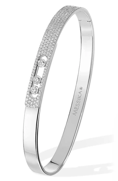 Messika Move Noa Pave Bangle - Atterley In White Gold