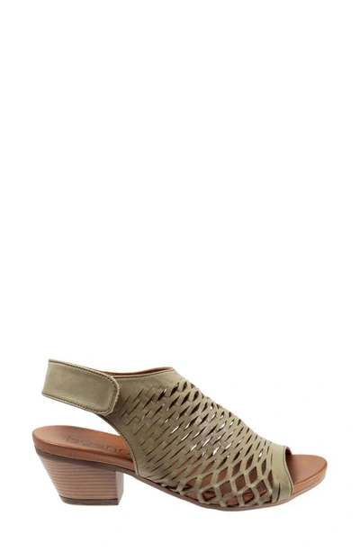 Bueno Lacey Slingback Sandal In Sage Leather